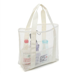 Mesh Beach Bag with Pocket