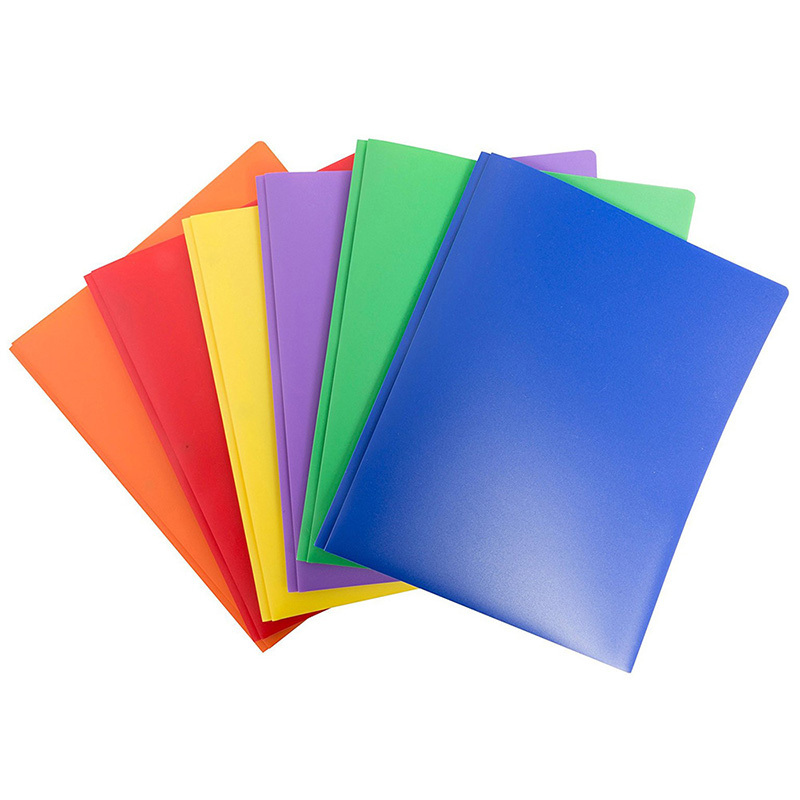 Plastic Folders With 3 Metal