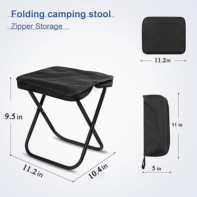 Portable Outdoor Hand Zipper Bag Folding Stool