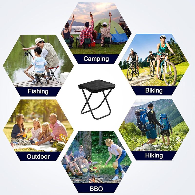 Portable Outdoor Hand Zipper Bag Folding Stool