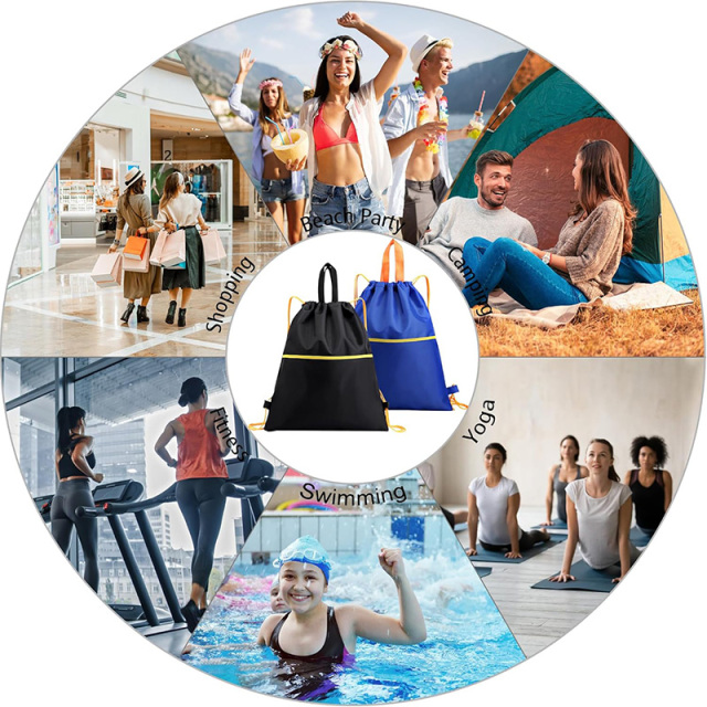Premium Polyester Drawstring Backpack