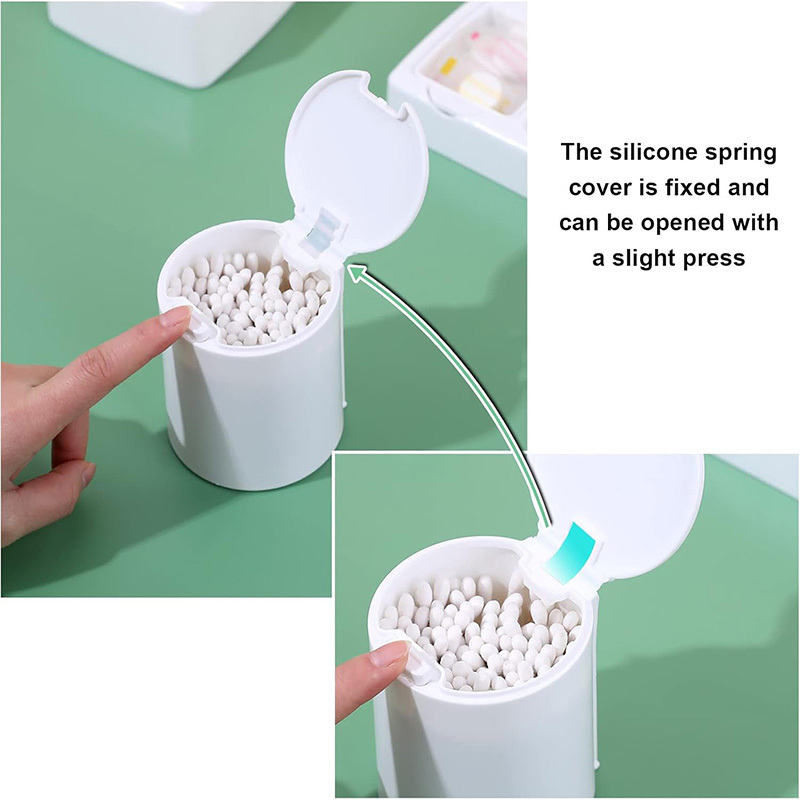Qtip Holder Dispenser for Cotton Ball