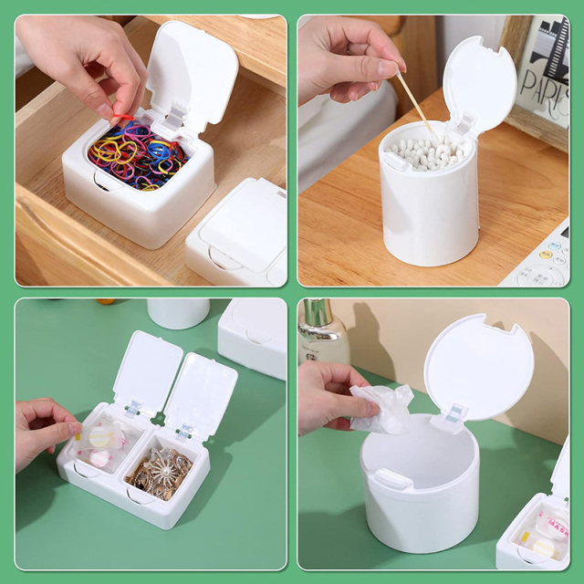 Qtip Holder Dispenser for Cotton Ball
