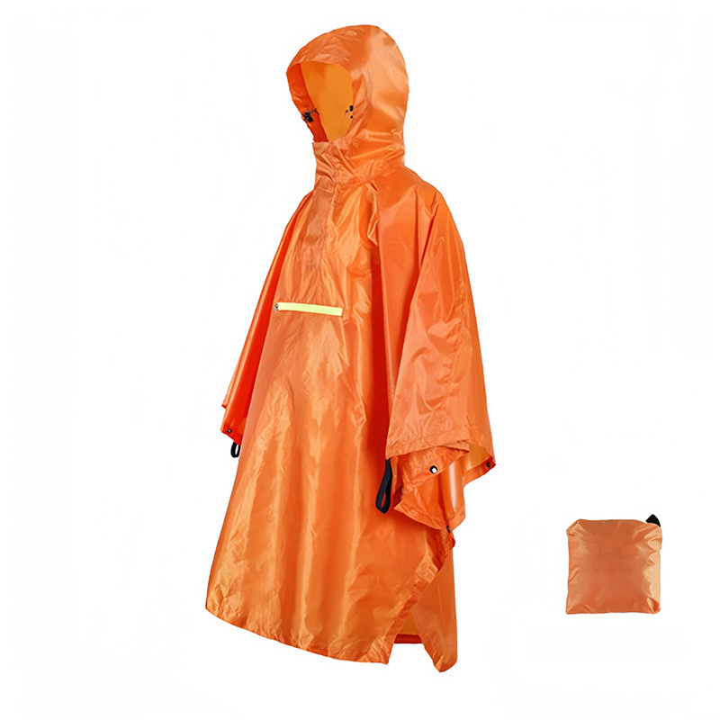 Rain Poncho with Reflective