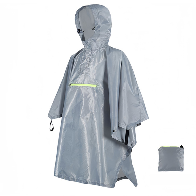 Rain Poncho with Reflective