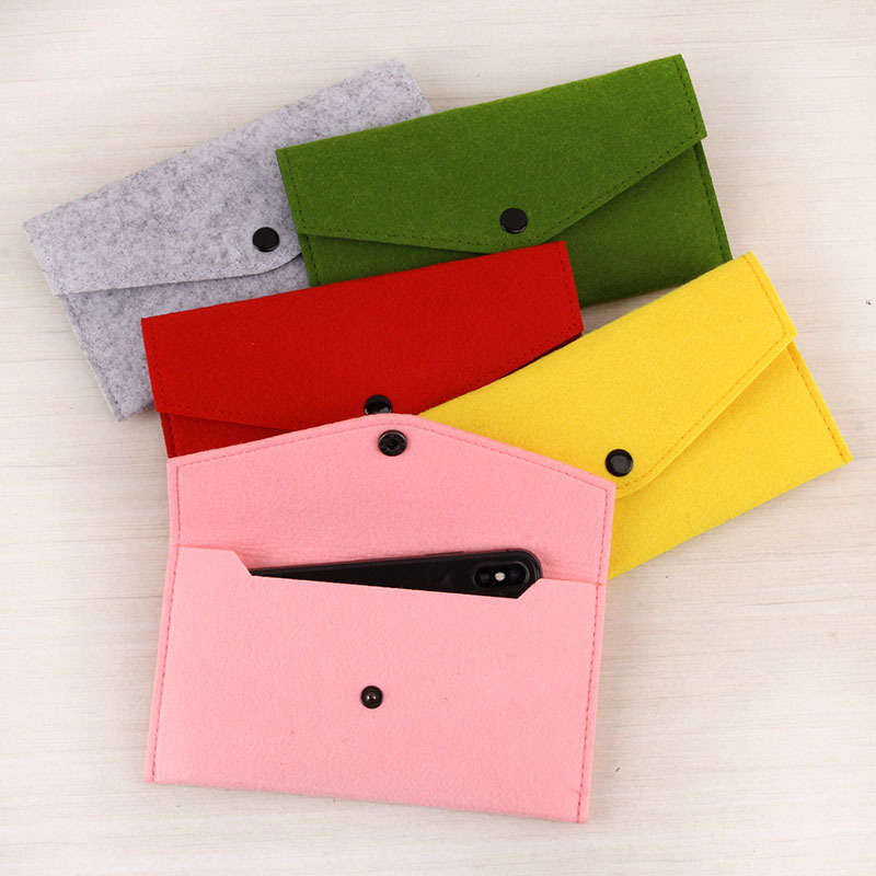 Felt Cellphone Sleeve Case Pouch