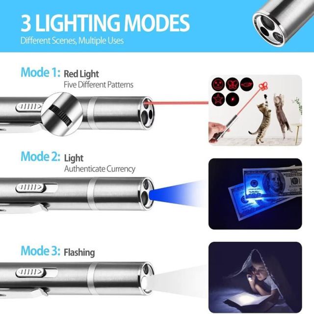 Rechargeable Cat Laser Pointer Pen