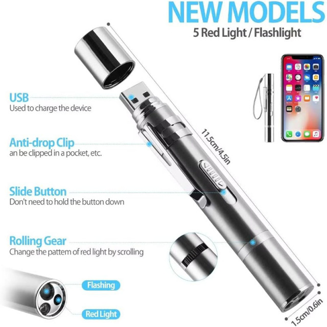 Rechargeable Cat Laser Pointer Pen