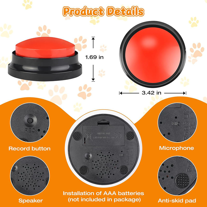 Recordable Dog Buttons