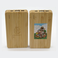 5000mAh Wireless Wooden Power Bank
