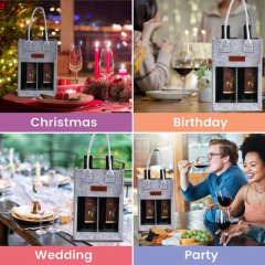 6 Bottles Felt Wine Bag