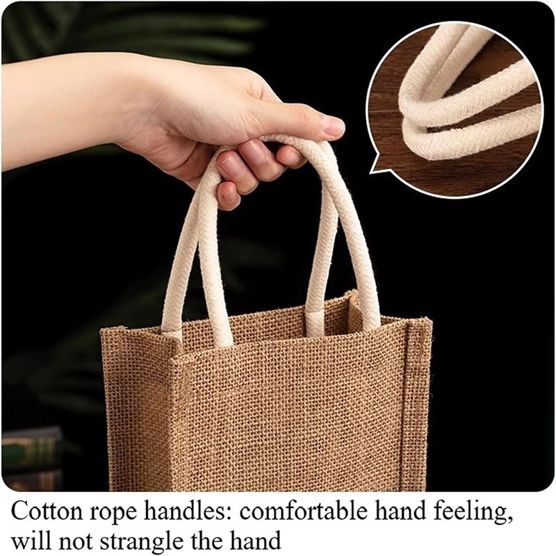 Burlap Wine Bottle Bags