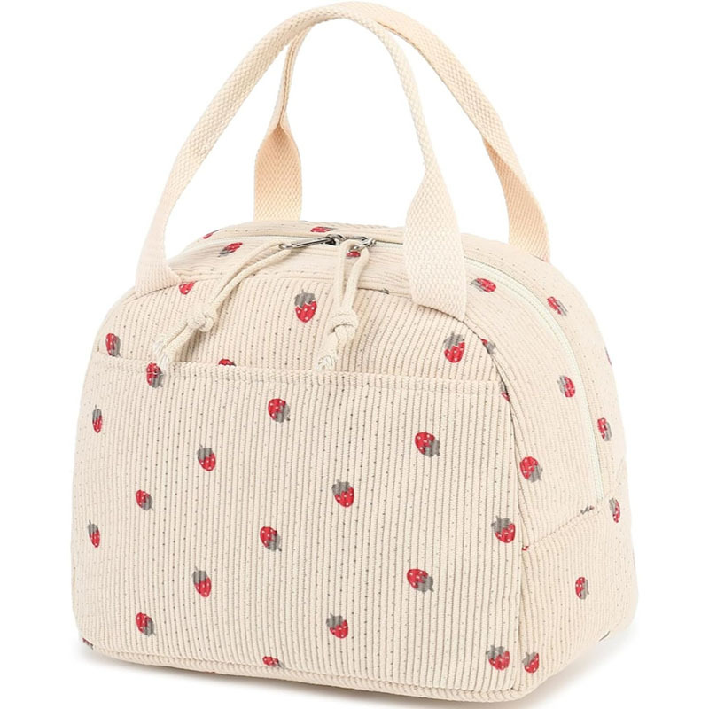 Corduroy Lunch Tote Bags