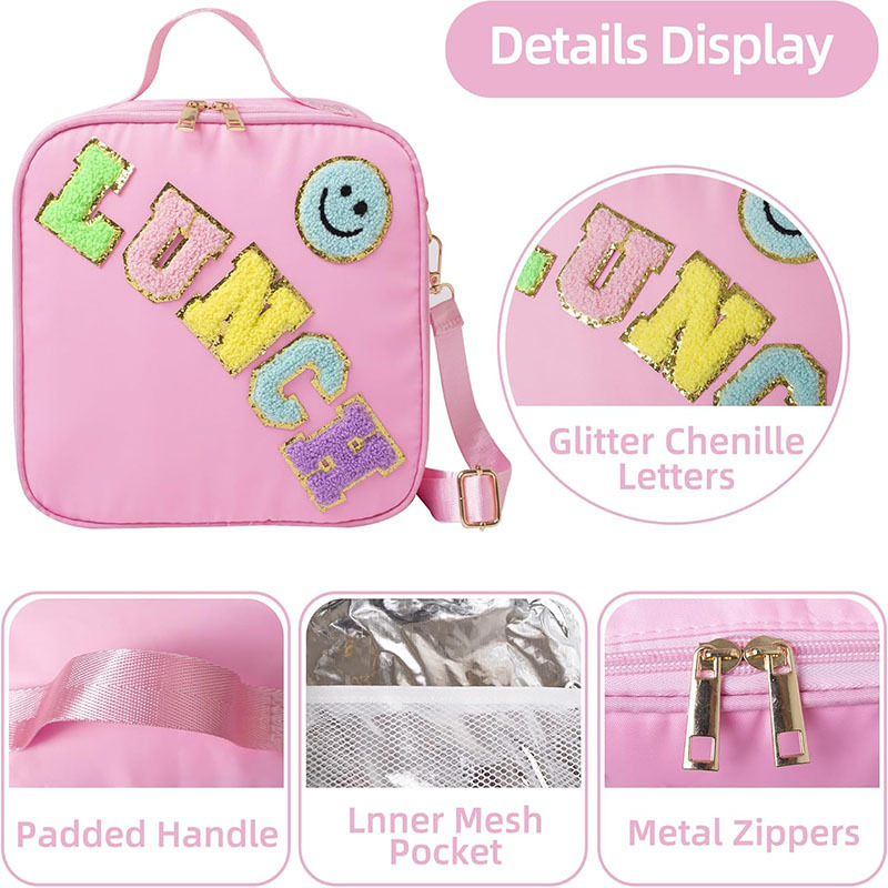 Insulated Lunch Bag With Adjustable Shoulder Strap