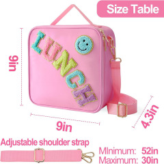 Insulated Lunch Bag With Adjustable Shoulder Strap