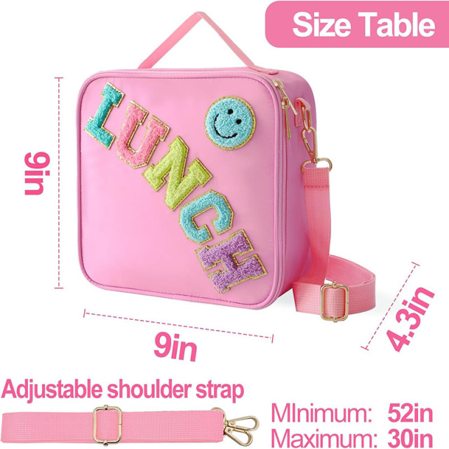 Insulated Lunch Bag With Adjustable Shoulder Strap