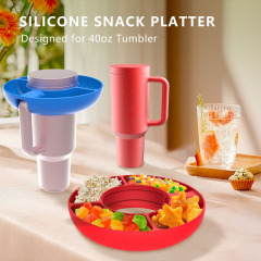 Reusable Silicone Ring Snack Tray