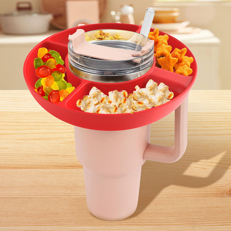 Reusable Silicone Ring Snack Tray