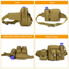 Tactical Waist Pack With Water Bottle Holder