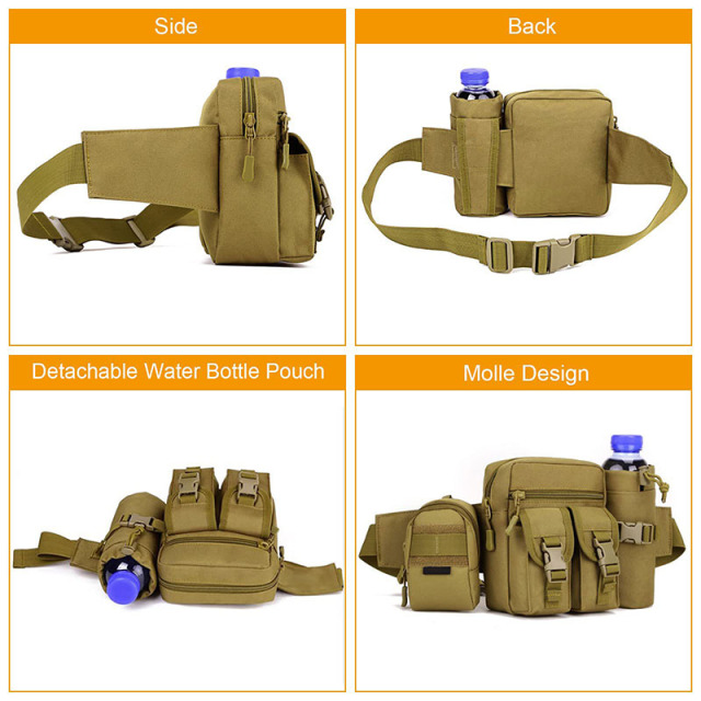Tactical Waist Pack With Water Bottle Holder