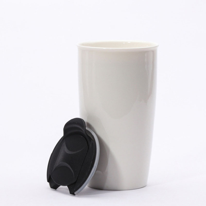 12 oz Double Walled Ceramic Tumbler