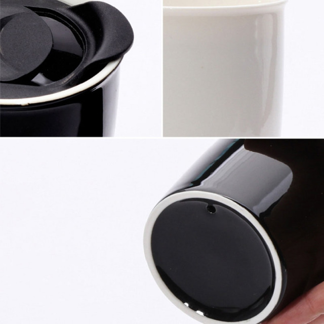 12 oz Double Walled Ceramic Tumbler