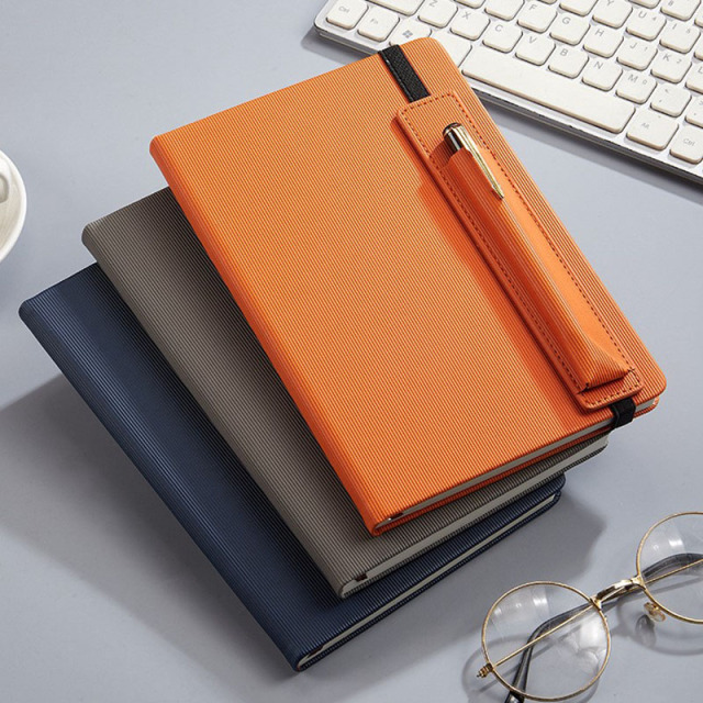 A5 Imitation Leather Journal Notebook With Pen