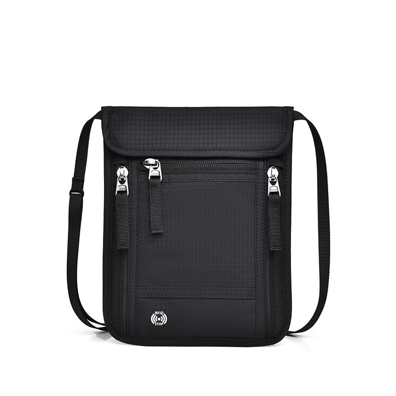 Crossbody Card Pouch for Passport Mobile Phone with RFID