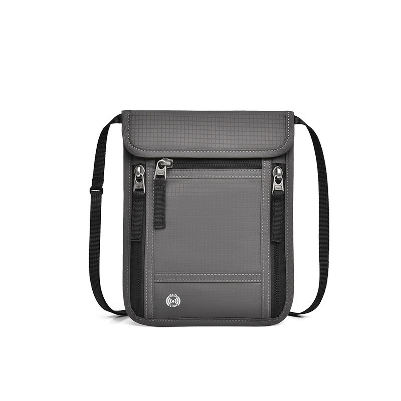 Crossbody Card Pouch for Passport Mobile Phone with RFID