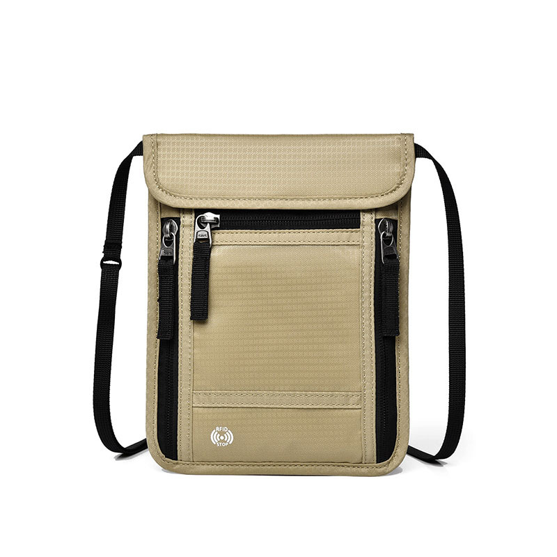 Crossbody Card Pouch for Passport Mobile Phone with RFID