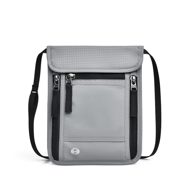 Crossbody Card Pouch for Passport Mobile Phone with RFID