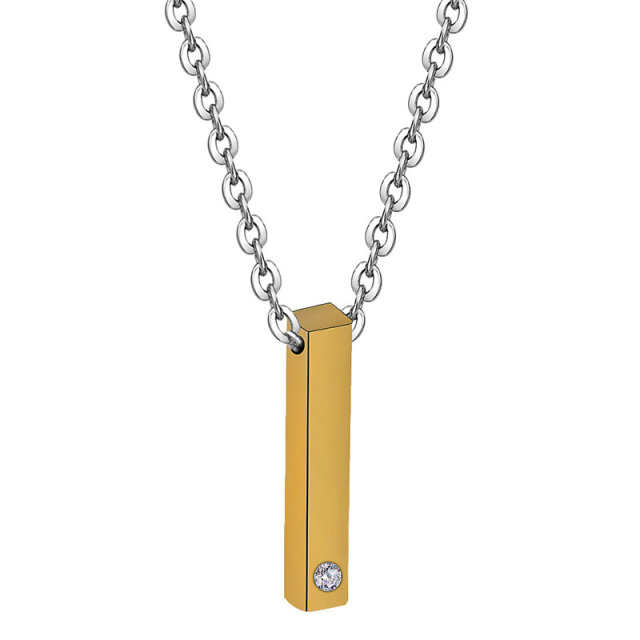 Pendant Necklace With Precious Stones