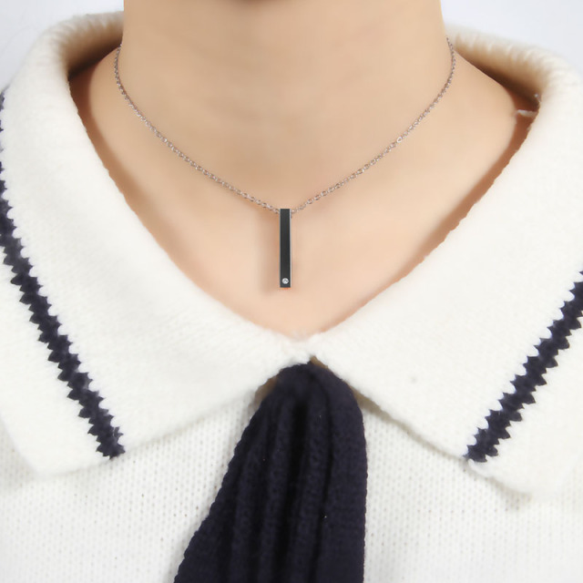 Pendant Necklace With Precious Stones