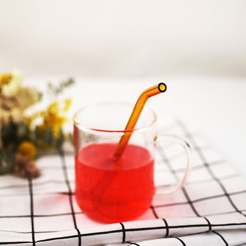 Reusable Glass Straws Set