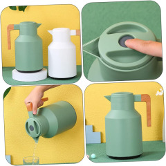 Thermal Coffee Carafe With Wooden Handle