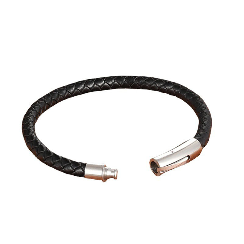 Waterproof Braided Rope Leather Bracelet