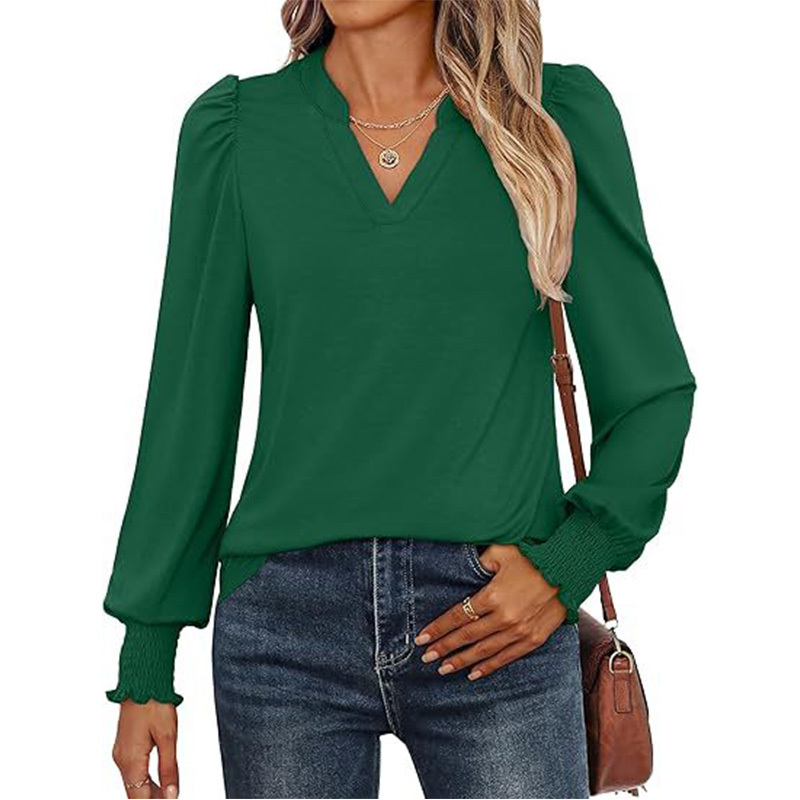 Women's Puff Long Sleeve Shirts