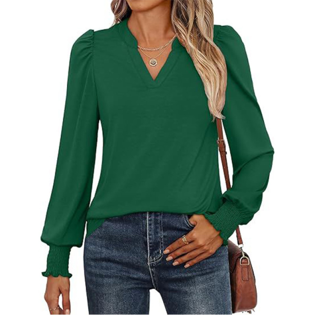 Women's Puff Long Sleeve Shirts