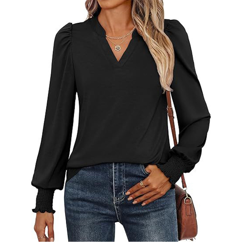 Women's Puff Long Sleeve Shirts
