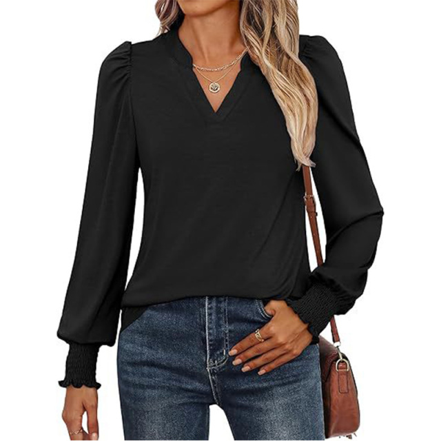 Women's Puff Long Sleeve Shirts
