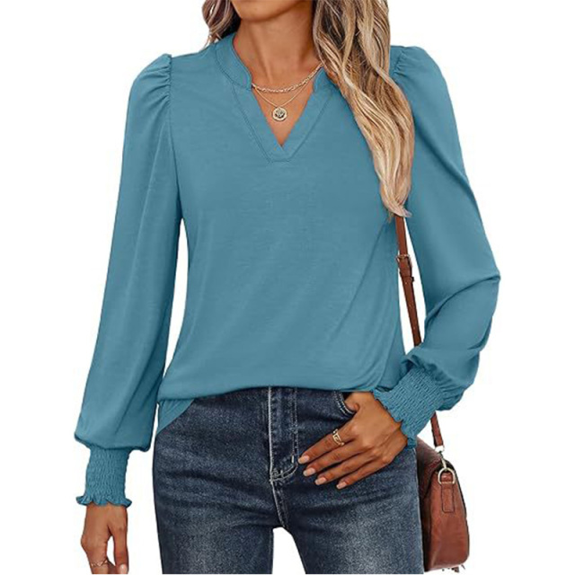 Women's Puff Long Sleeve Shirts