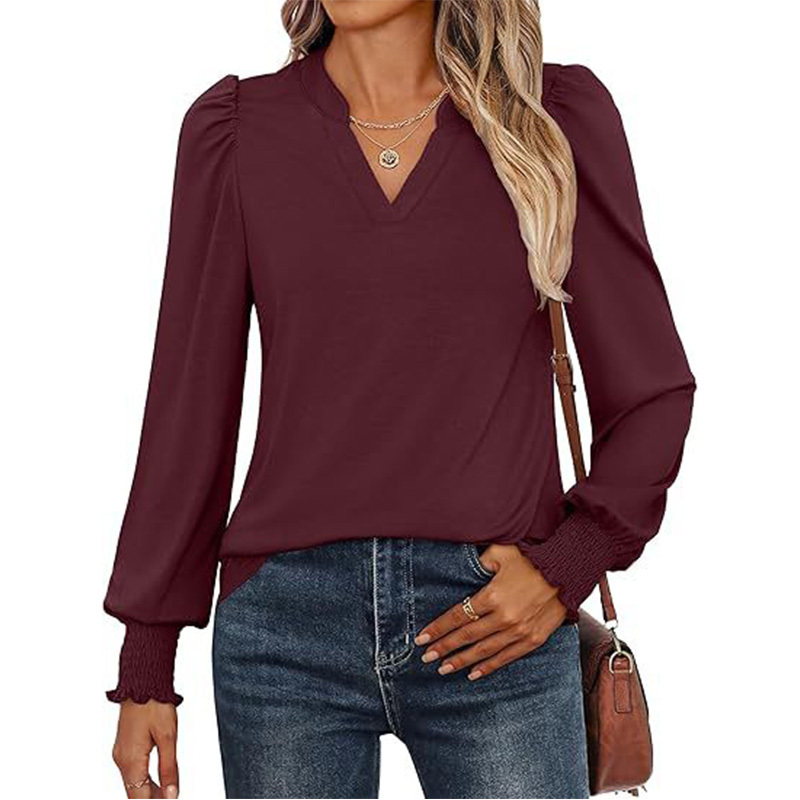 Women's Puff Long Sleeve Shirts