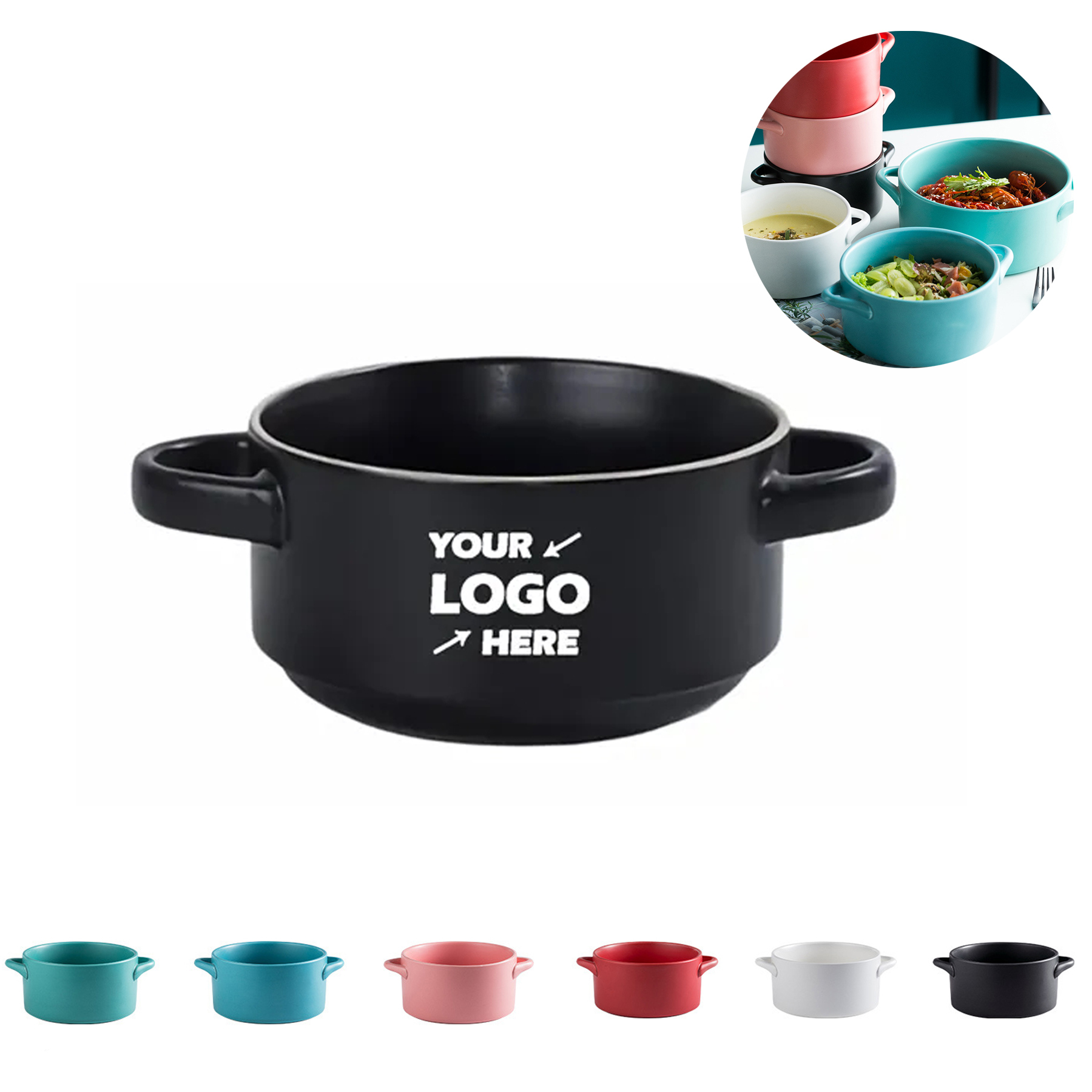 20 oz Soup Bowl With Handle