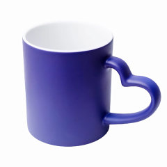 12 Oz. Ceramic Coffee Mug With Heart Handle