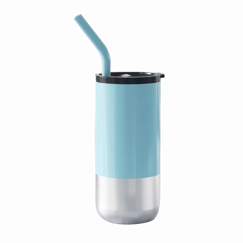 16 Oz. Insulated Tumbler With Lid And Straw