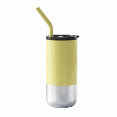 16 Oz. Insulated Tumbler With Lid And Straw
