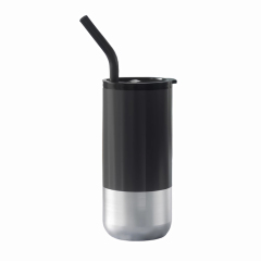 16 Oz. Insulated Tumbler With Lid And Straw