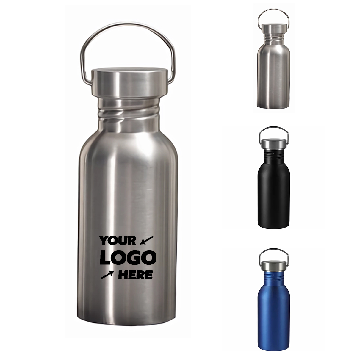 18 Oz. Single Wall Stainless Bottle