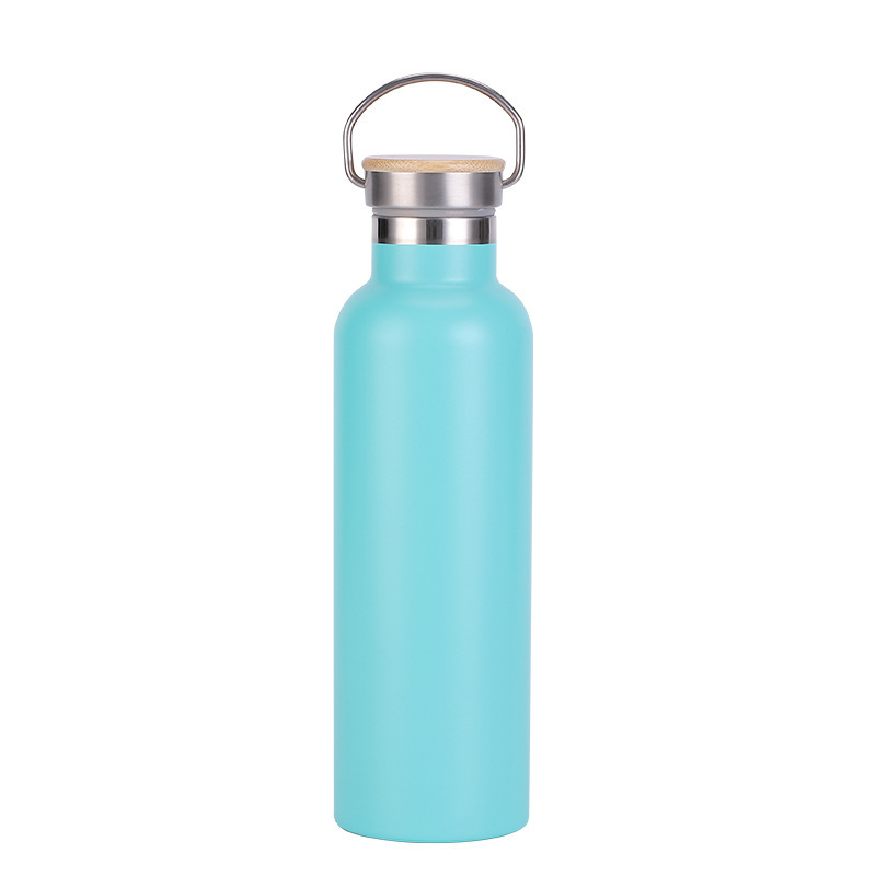 21 Oz. Stainless Steel Bottle With Bamboo Lid