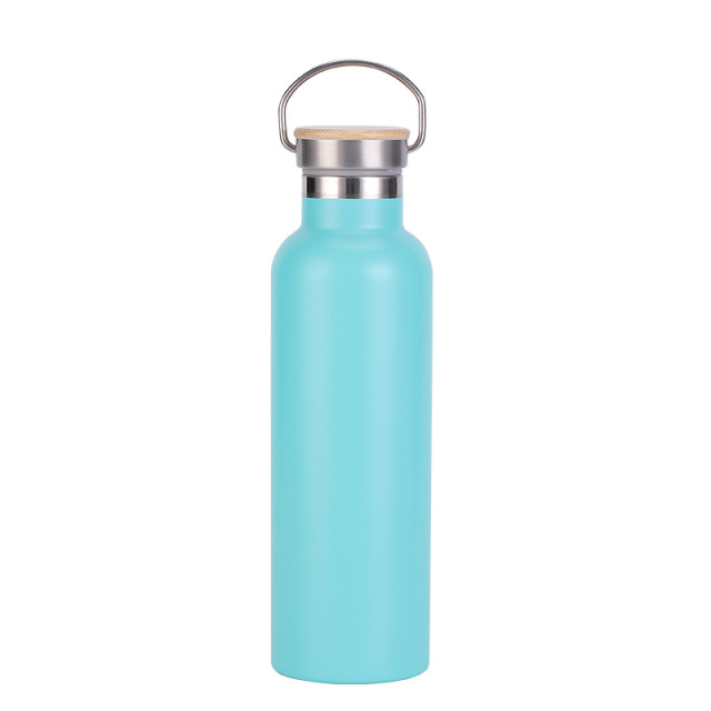21 Oz. Stainless Steel Bottle With Bamboo Lid